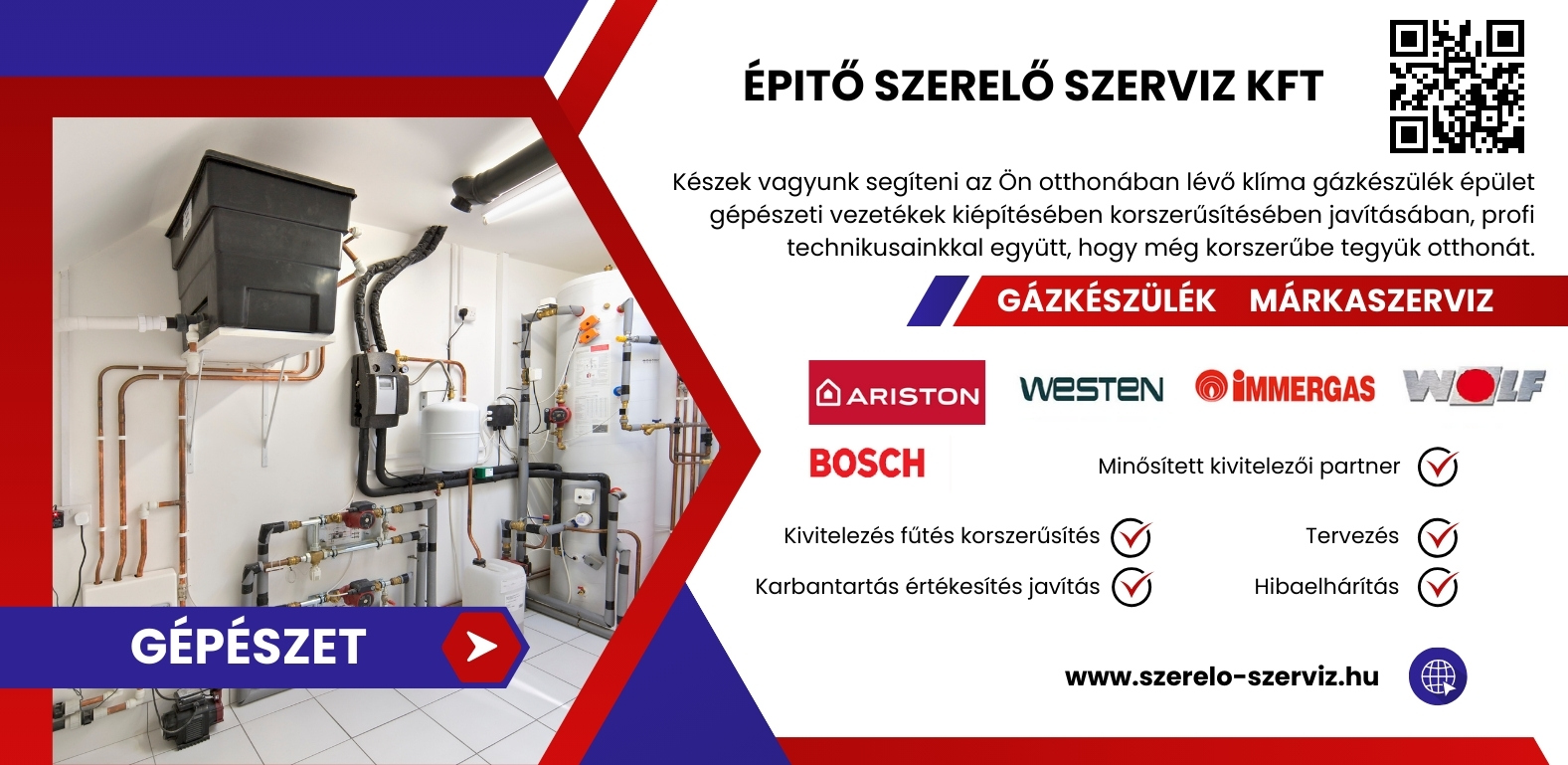 GÁZKÉSZÜLÉK SZERVIZ  ARISTON IMMERGAS  WESTEN   BERETTA  FERROLI SIME  WOLF VIESSMENN